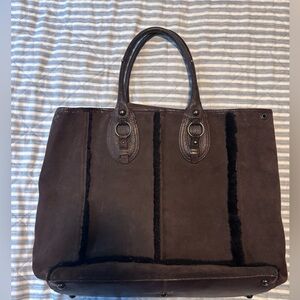 Banana Republic Dark Brown Tote Bag